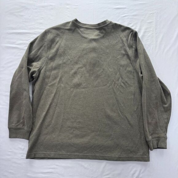L.L.Bean Henley Long Sleeve Shirts Mens XL Bundle Gray Red Green Waffle Pristine - Picture 11 of 14